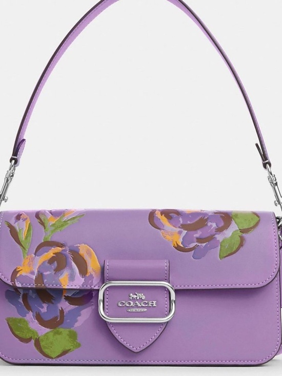 Coach Handbags - COACH Morgan Iris Multi Shoulder Bag with Rose Print lavender NWT